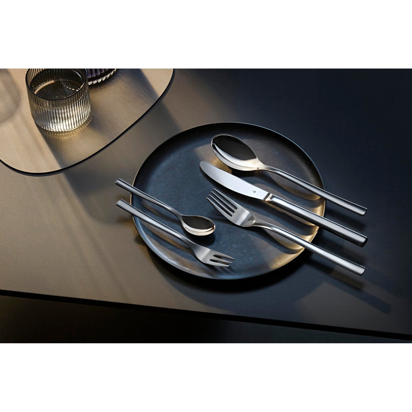 WMF Palermo Besteck Set 12 Personen, Essbesteck 60 teilig, Monobloc-Messer, Cromargan Edelstahl poliert, glänzend, spülmaschinenfest