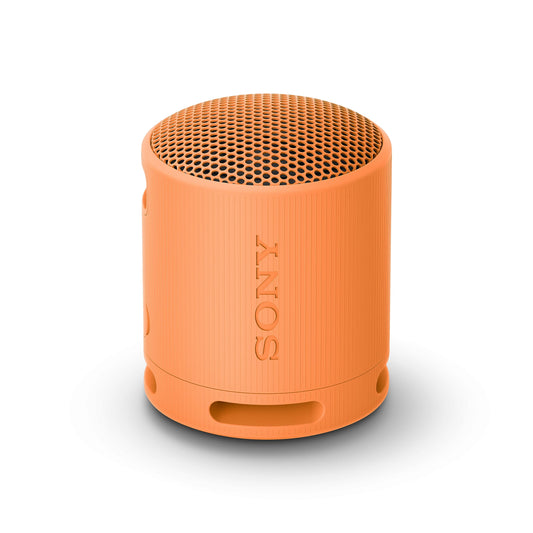 Sony SRS-XB100 - Kabelloser Bluetooth-Lautsprecher, tragbar, leicht, kompakt, Outdoor, Reise-Lautsprecher, langlebig, IP67 Wasser- und staubdicht, 16 Std Akku, Trageriemen, Freisprechfunktion, orange
