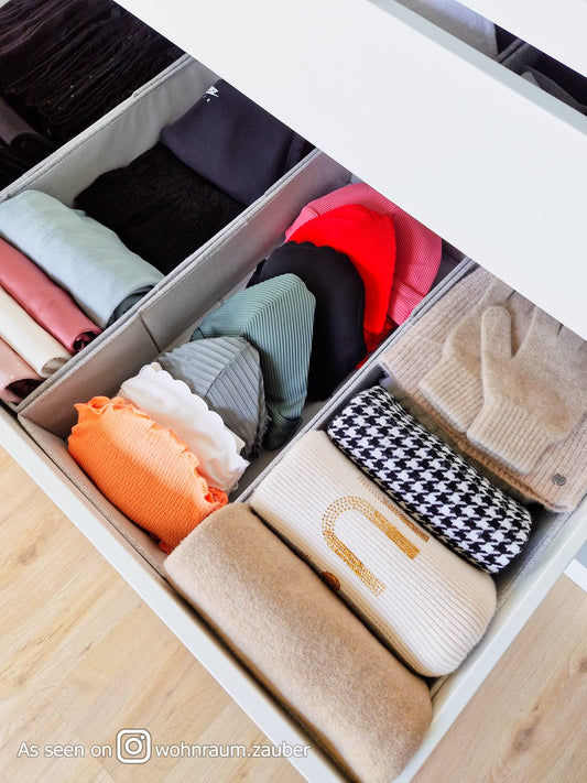 SIMPLE JOY® PAX100 FileFolding Box für IKEA Pax Kleiderschrank; DAS ORIGINAL; passgenau; Stabiler Boden; Schubladen Ordnungssystem, 4er Set