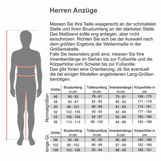 Steffen Klein Herren Designer Anzug Slim Fit