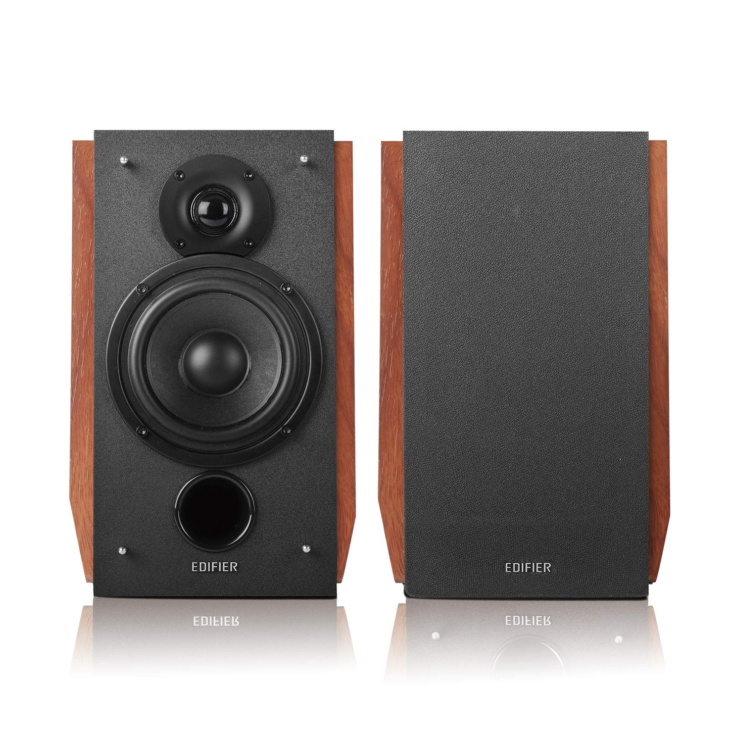 Edifier R1700BTs Aktive Lautsprecher - Bluetooth v5.0, 2.0 Drahtlose Nahfeld Studio - 66w RMS mit Subwoofer Ausgang - Holzgehäuse, Braun