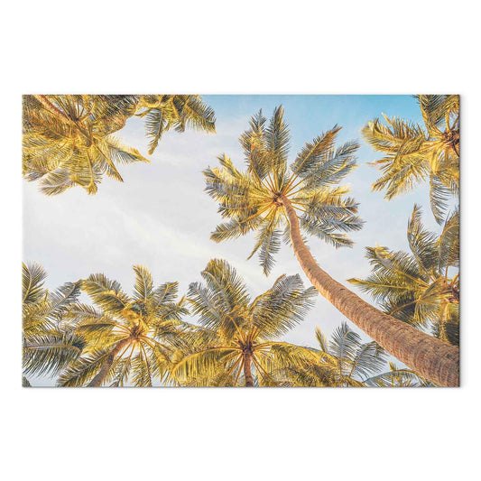 murando - Wandbilder Summer Vibes 60x40 cm 1 tlg Wand Deko Leinwand Bilder Groß Wanddeko Wohnzimmer Schlafzimmer Kunstdrucke Feiertage Sommerlandschaft Sommer Blauer Himmel Natur b-B-10458-b-a