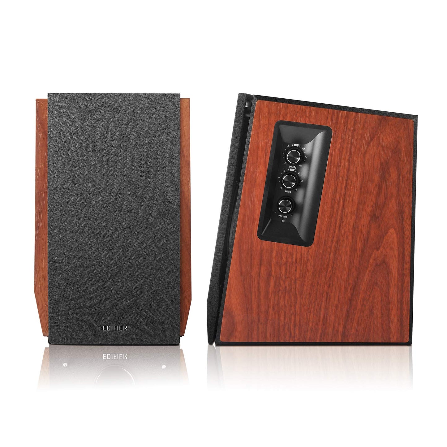 Edifier R1700BTs Aktive Lautsprecher - Bluetooth v5.0, 2.0 Drahtlose Nahfeld Studio - 66w RMS mit Subwoofer Ausgang - Holzgehäuse, Braun