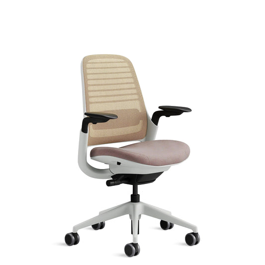 Steelcase Series 1 Ergonomischer Bürostuhl mit LiveBack Lumbalstütze und 4D-Armlehnen Linse