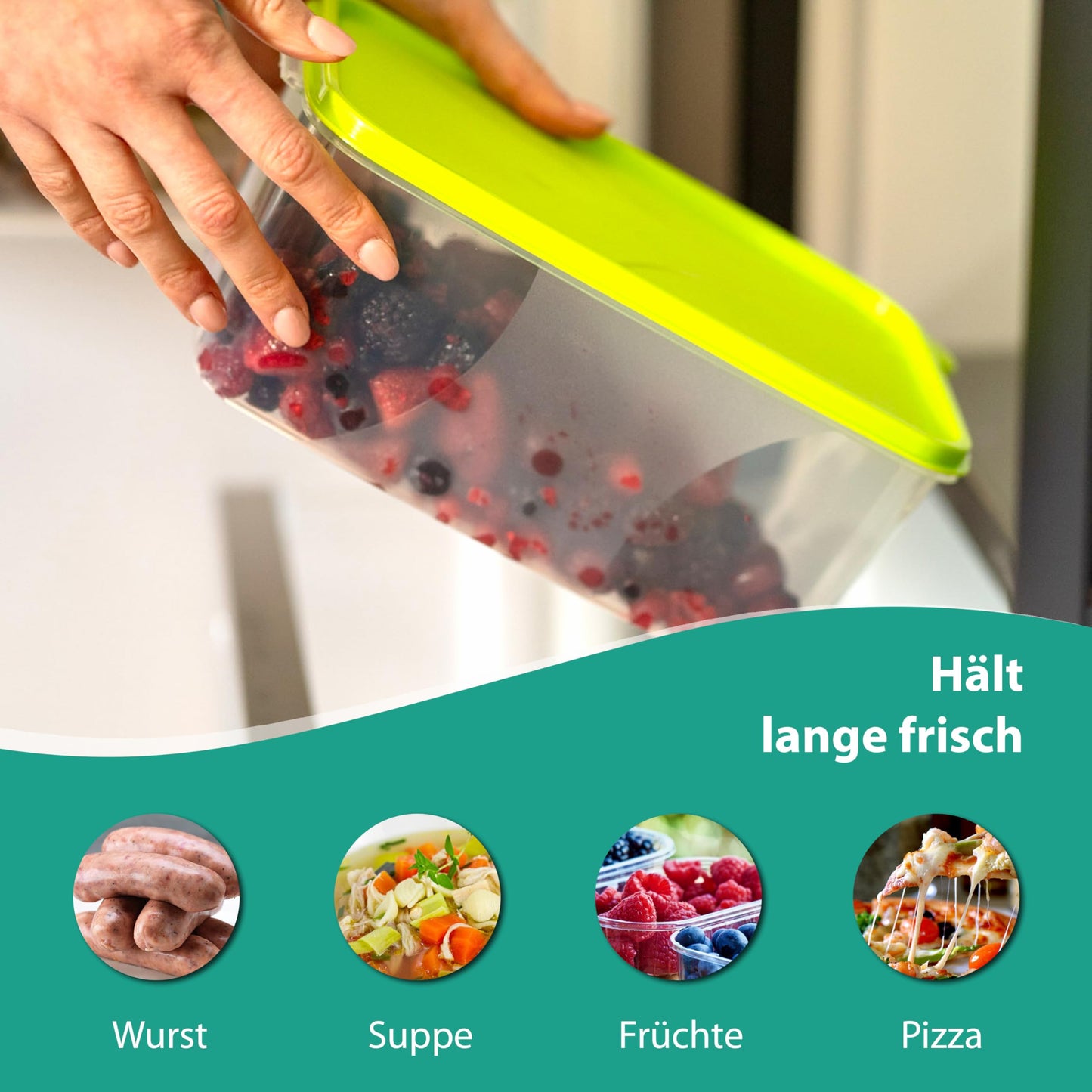 MiraHome Gefrierdosen 12x0,3L rechteckig blau – Vorratsdosen mit Deckel luftdicht – Transparente Frischhaltedosen mit Deckel – Aufbewahrungsbox Küche für Mealprep & Organisation – Austrian Quality