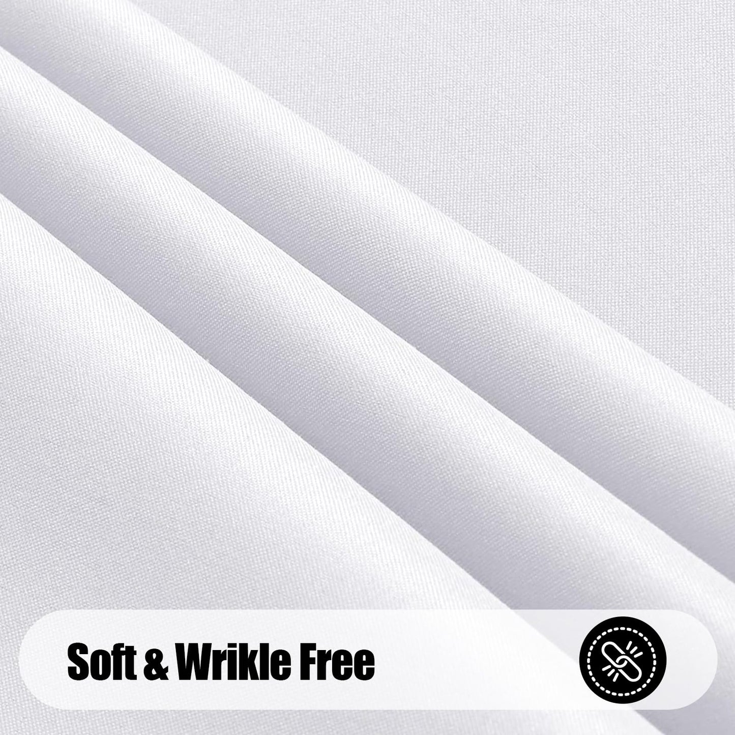Homaxy Tischdecke Abwaschbar Lotuseffekt Rechteckig 140 x 100 cm Tischtuch Wasserabweisend Tafeldecke Abwischbare aus Polyester Schmutzabweisend Pflegeleicht für Küche Party, Weiß