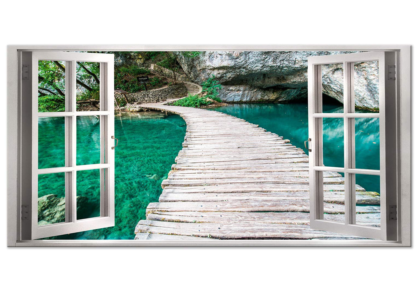 murando Wandbild Mega XXXL FensterblickEinteiliger XXL-Format Kunstdruck zur Selbstmontage Leinwandbilder moderne Bilder DIY Wanddekoration Wohnung Deko Landschaft c-C-0374-ak-e