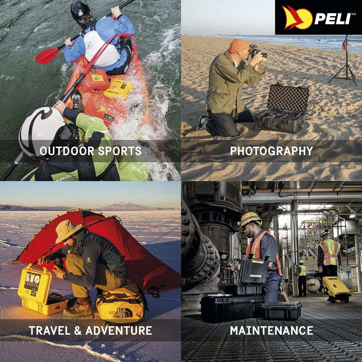 PELI Protector 1170 Schutzkoffer für Sicheren Transport von Kameraausrüstung, IP67 Wasserdicht, 3L Volumen, Mit Schaumstoffeinlage (Anpassbar), Orange