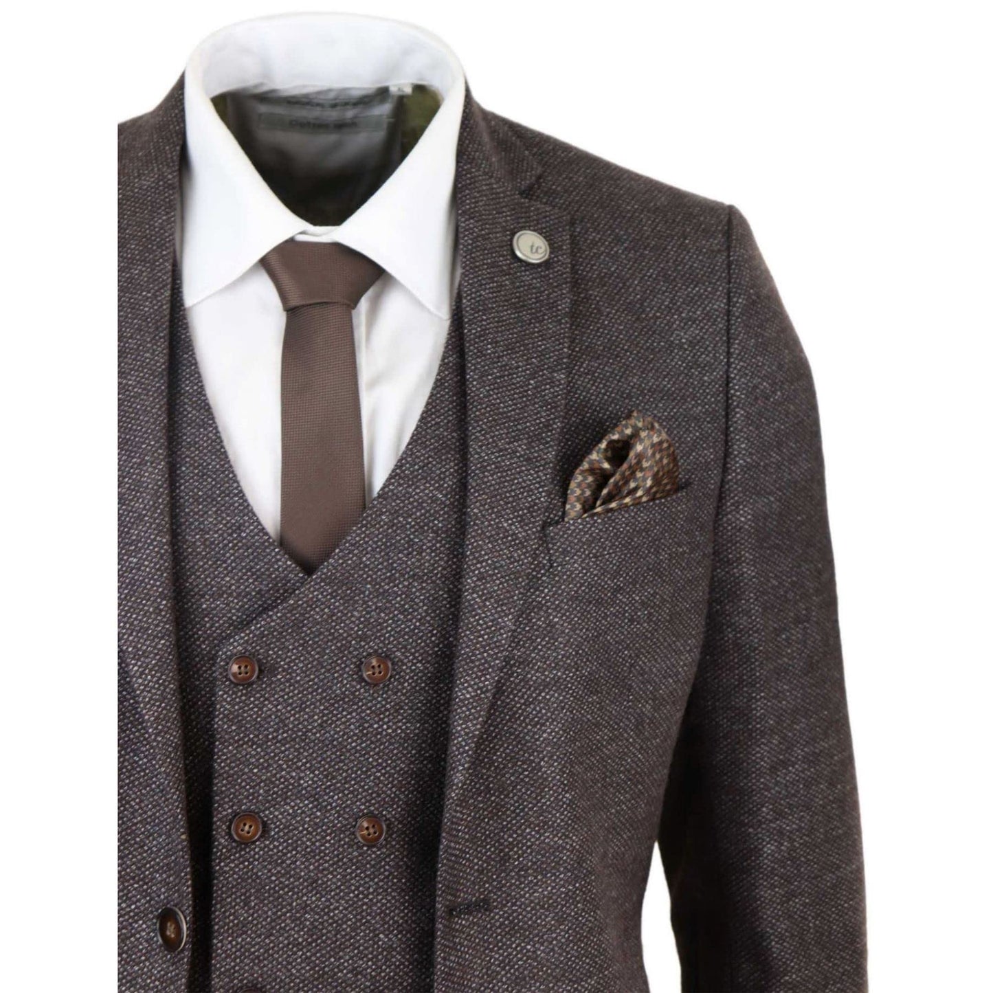 TruClothing.com Herrenanzug 3 Teilig Tweed Design Blinders 1920 Stil Wollenanteil