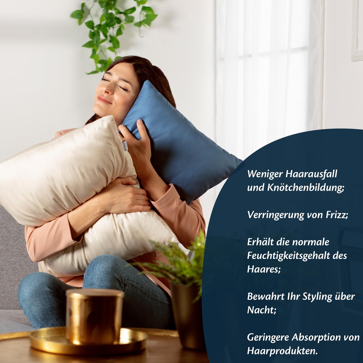 Kissenbezug 40 x 80 Mikrofaser Premium 2er Set Kissenhülle Deko für Kissen Bett/Sofa Stoff Superweicher Resistent Hypoallergen Anti-Milben Atmungsaktiv Kopfkissenbezug mit Verdecktem Zip Voll Waschbar