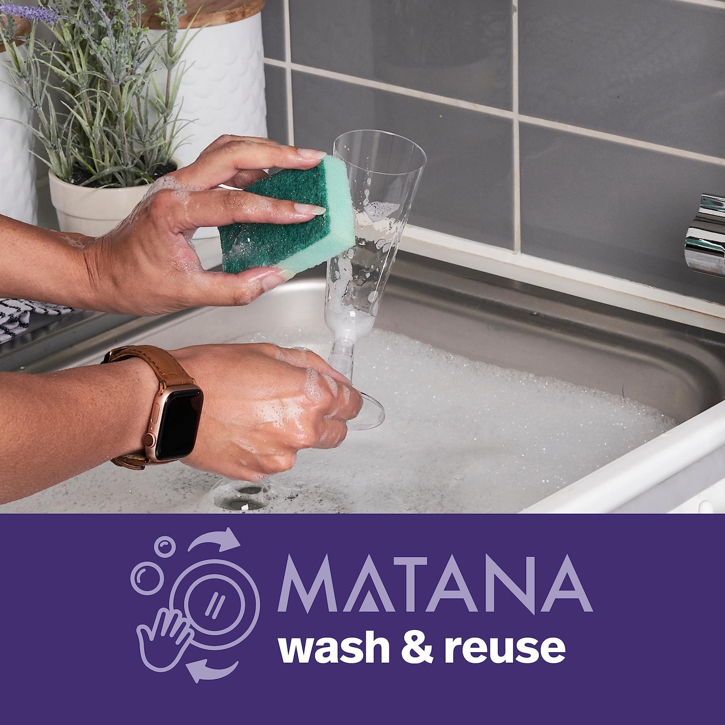 MATANA 48 Premium Sektgläser aus Kunststoff, 150ml – Mehrweg & Stabil – Elegante Sektgläser Plastik, Cocktailgläser, Champagnergläser für Hochzeiten, Geburtstage, Partys