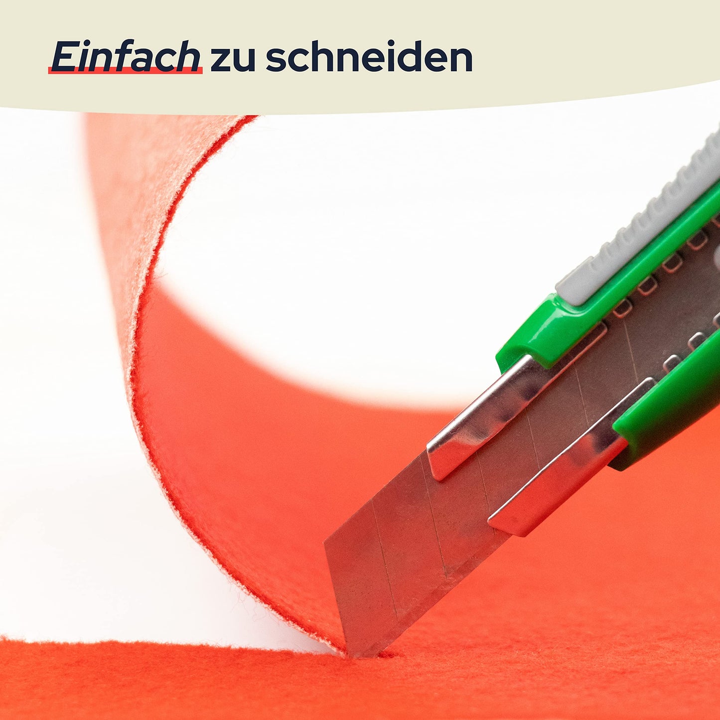 Primaflor Event- & Messeteppich Podium - Hellgrün - 100x400 cm– Robuster Flachfilzteppich mit Rutschfester, schalldämmender Oberfläche – ideal für den Messen, Ausstellungen & Events