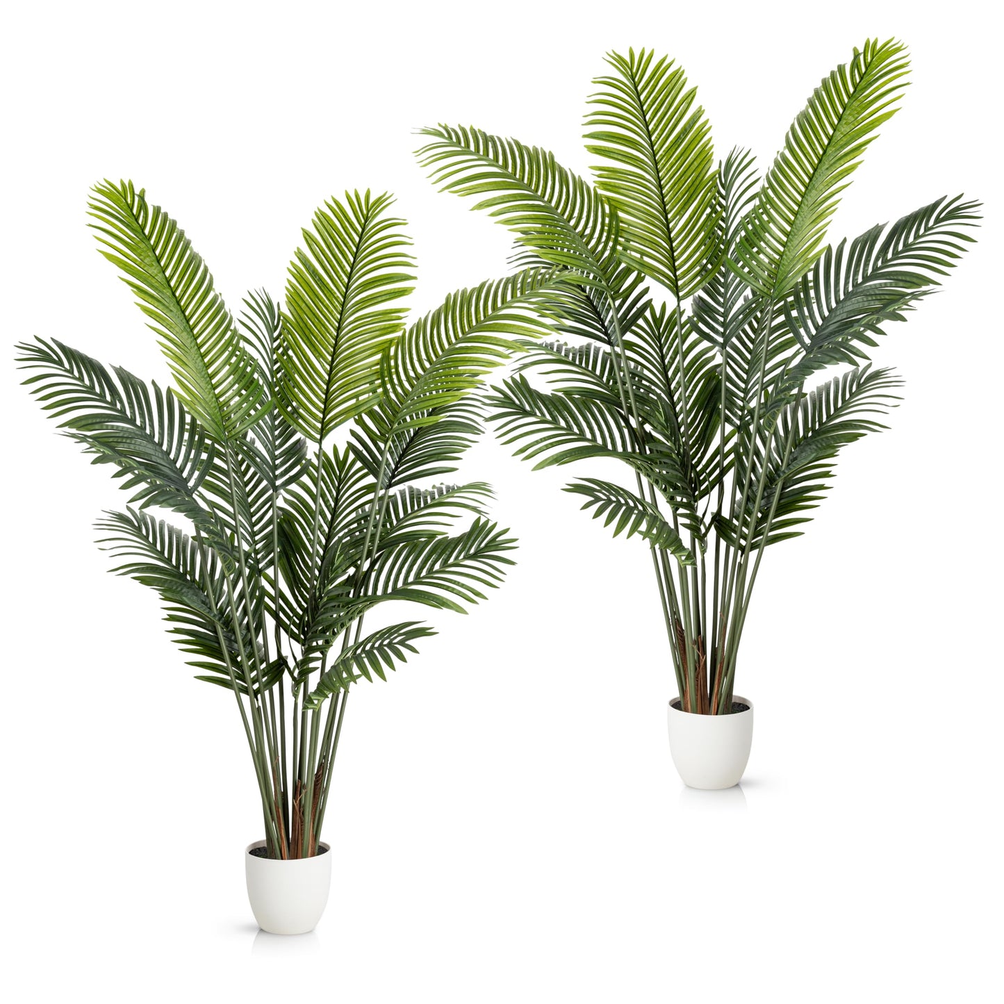 PASCH® 2 x Areca Kunstpalme groß (160 cm) - Naturgetreu & Langlebig | Realistische Kunstpflanzen groß | Künstliche Pflanzen groß | Palme künstlich | Künstliche Palme für EIN natürliches Ambiente