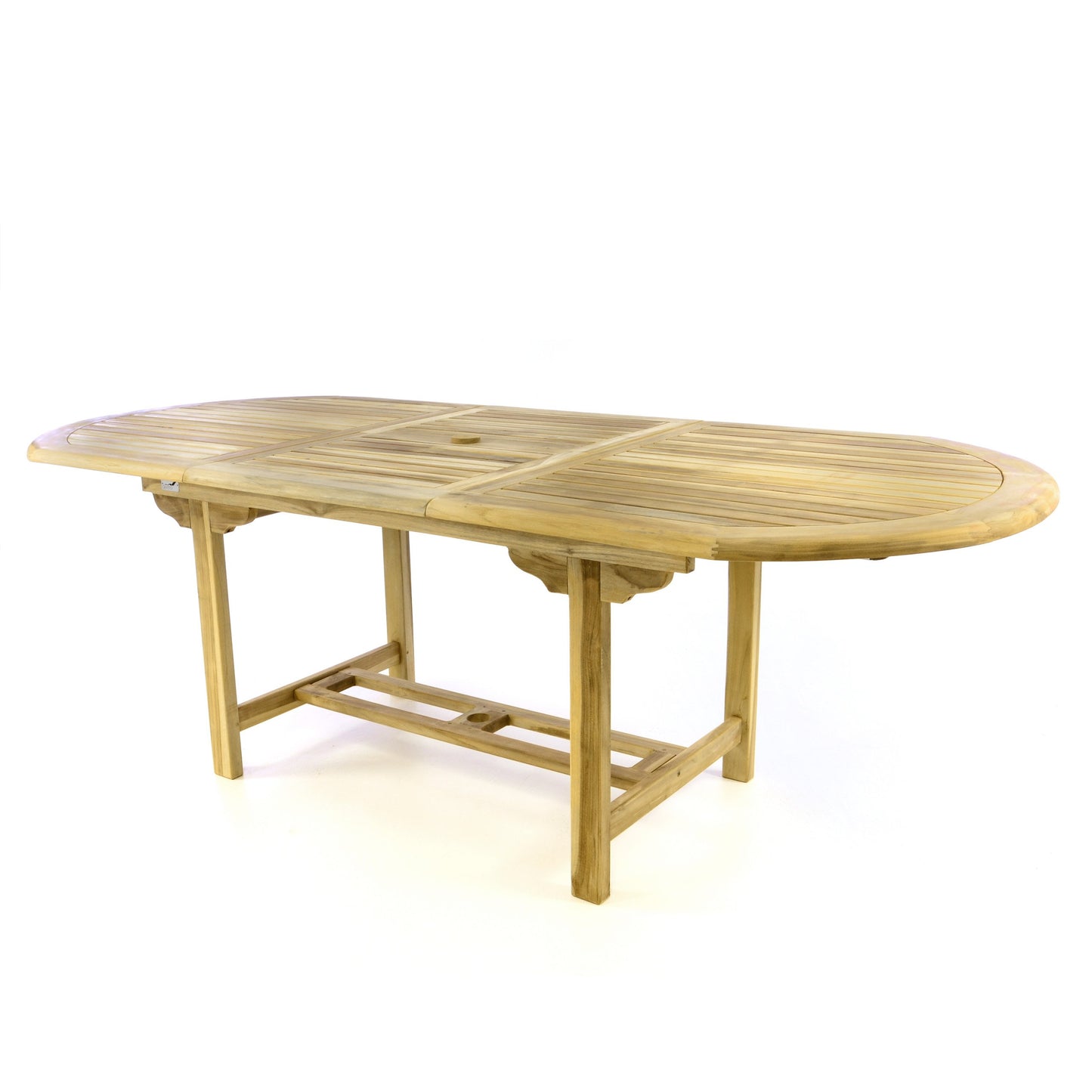 Nexos Trading DIVERO Gartenmöbelset Sitzgruppe Teakholz Natur Tisch 170/230 cm ausziehbar 6 x Hochlehner Gartenstühle mit Armlehne und hoher Lehne mehrfach verstellbar