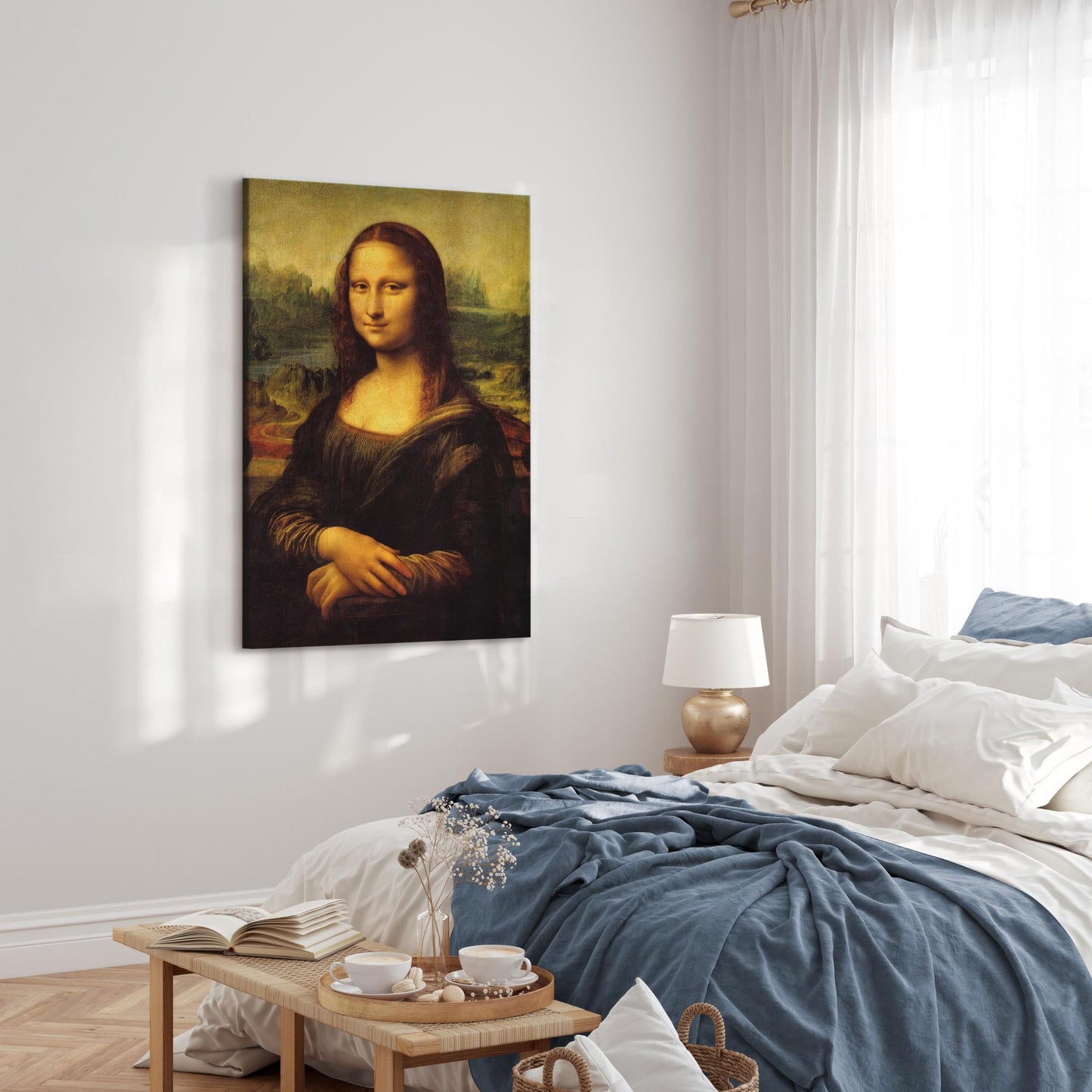 murando - Wandbilder Mona Lisa 60x90 cm 1 tlg - Wand Deko Vlies Leinwand Bilder Groß Wanddeko Wohnzimmer Schlafzimmer KunstdruckeAbstrakt Kunst l-G-10000-b-a