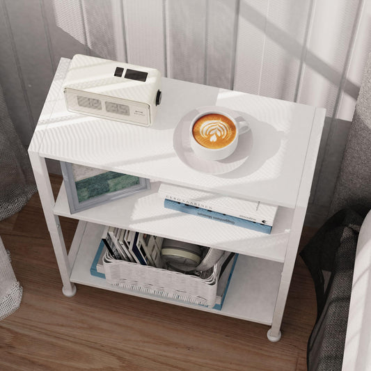 Vantimo Beistelltisch, Kleiner Beistelltisch, Sofa Beistelltisch für schmale Räume, Schlanker Beistelltisch, Nachttisch, für Wohnzimmer Schlafzimmer Büro