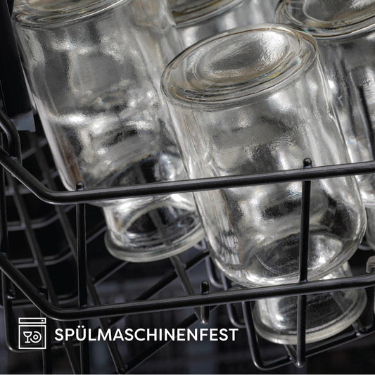 12 Kleine Glasvasen - 12,5 cm hoch - Inklusive Juteschnur - Vintage Design - Traumhafte Deko für Hochzeit - Spülmaschinenfest