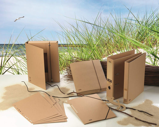 Oxford Touareg Ordner A4, 8 cm breit, beige, 1 Stück