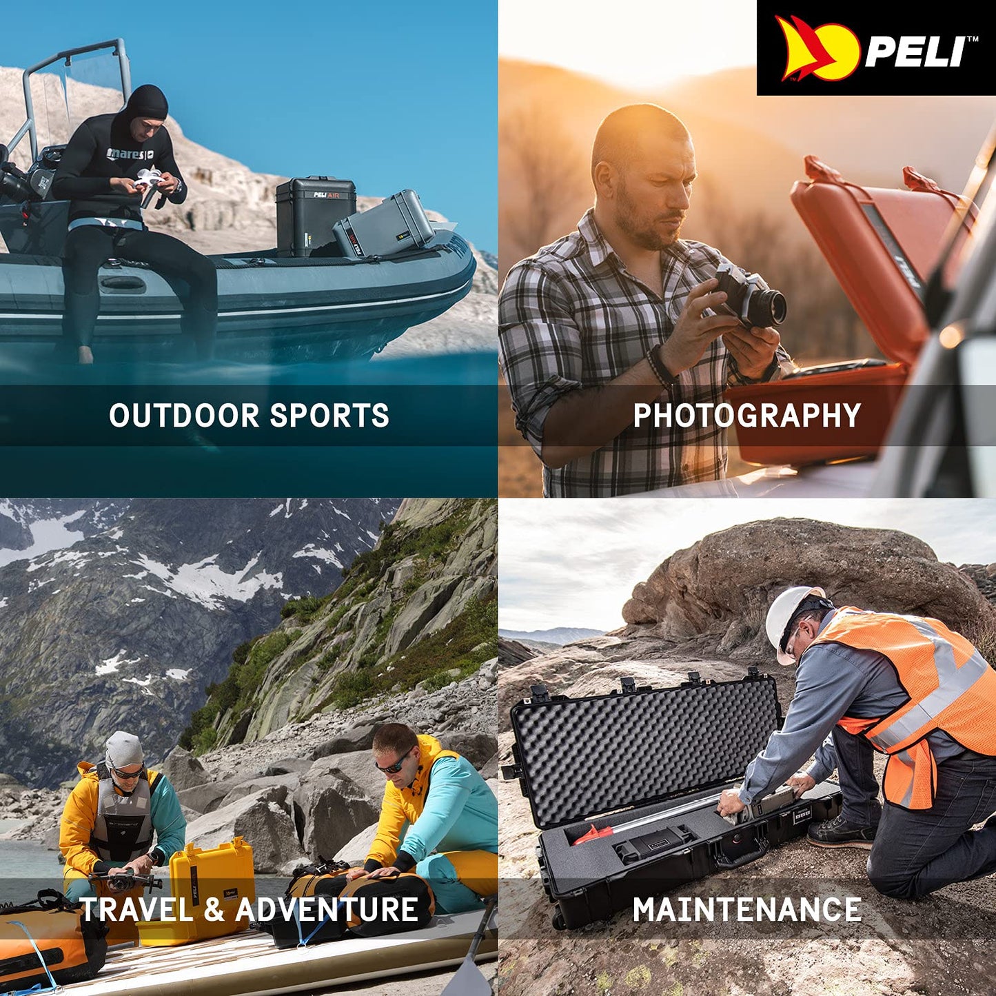PELI Storm IM2620 Ultra Robuster Reisekoffer für Outdoorequipment, Wasser- und Staubdicht, 46L Volumen, Schaumstoffeinlage (Anpassbar), Schwarz