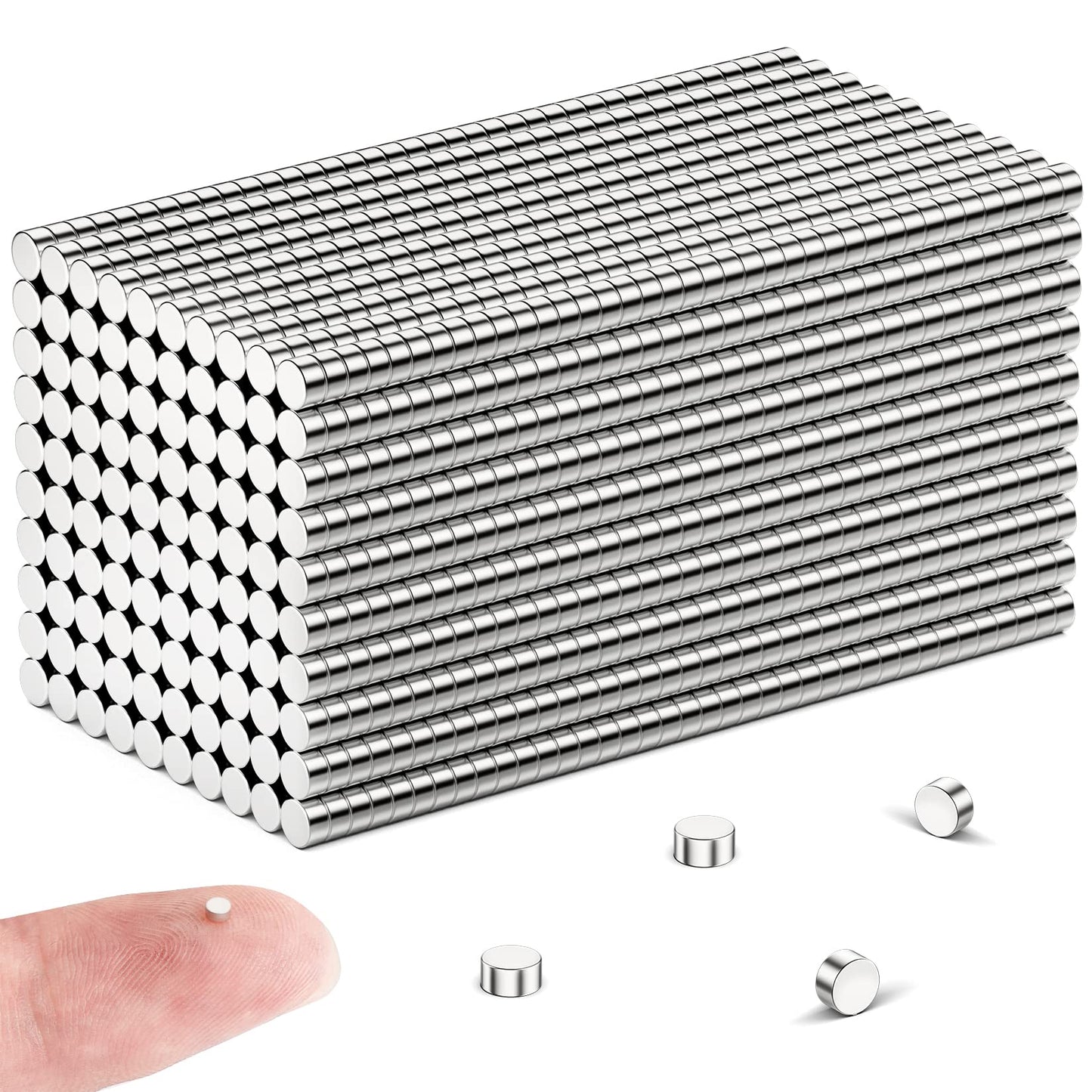 FINDMAG 50 Stück 2 mm x 1 mm Kleine Magnete Stark, Kühlschrankmagnete, Mini Magnete Pinnwand, Starke Magnete für Magnettafel, Magnete Kühlschrank, Whiteboard Magnete für Handwerk, Zuhause, Büro, Fotos