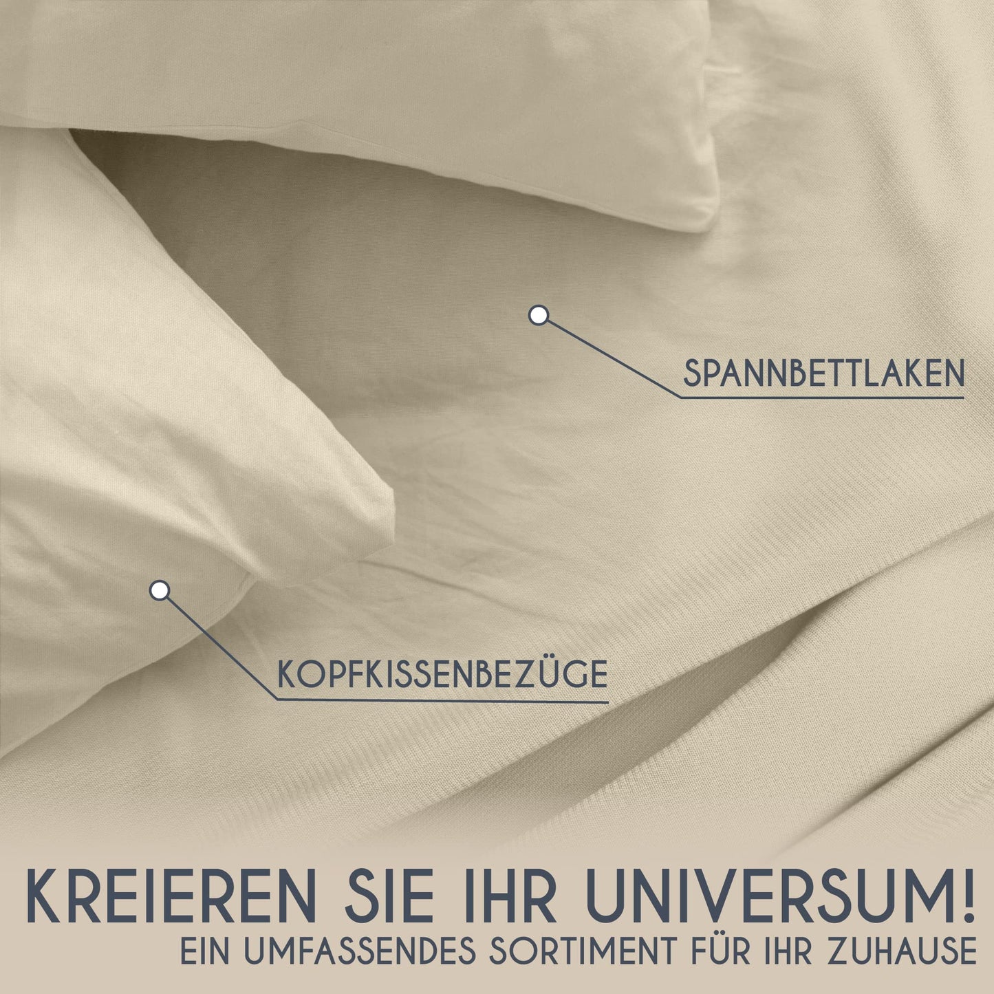 Kissenbezug 40 x 80 Renforcé Baumwolle (2er-Set) - Hellgrau - Dicht gewebt mit 57 Fäden/cm² - Kissenbezug 40x80 cm - Oeko Tex Zertifiziert - Dreamzie