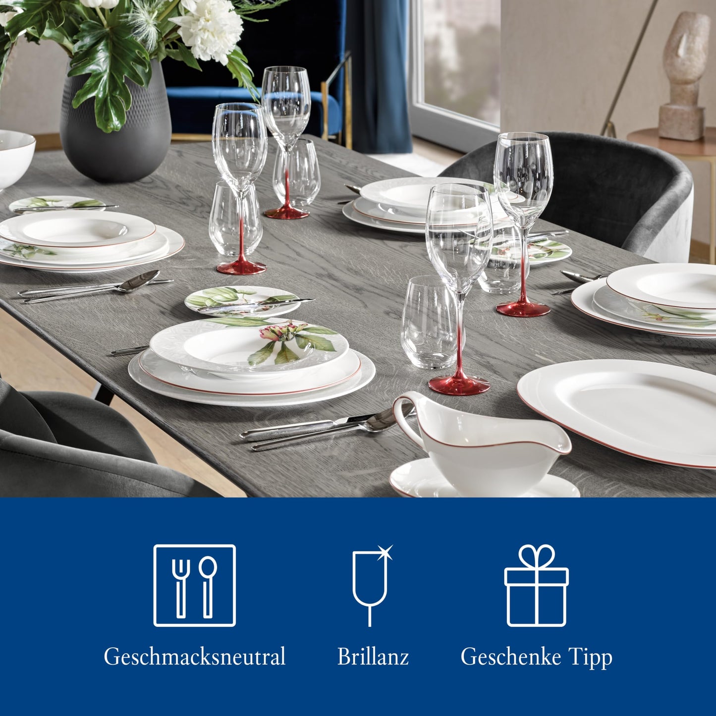 Villeroy & Boch – Ovid Wasserglas-Set 4 teilig 420 ml, Spülmaschinenfest, Wassergläser, Gläser Set, Besondere Trinkgläser, Gläser Für Wasser, Saftgläser, Kristallglas