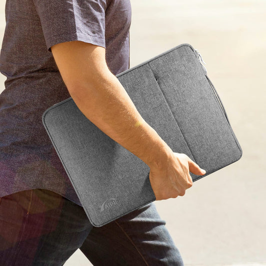 AIPIE Laptoptasche 17 17,3 Zoll Schutz Laptophülle mit Griff 2 Fach Notebooktasche Acer, Asus, Dell, HP, Lenovo Laptop Tasche Damen Mann Geschäftsreise Arbeit Aktentasche Hülle