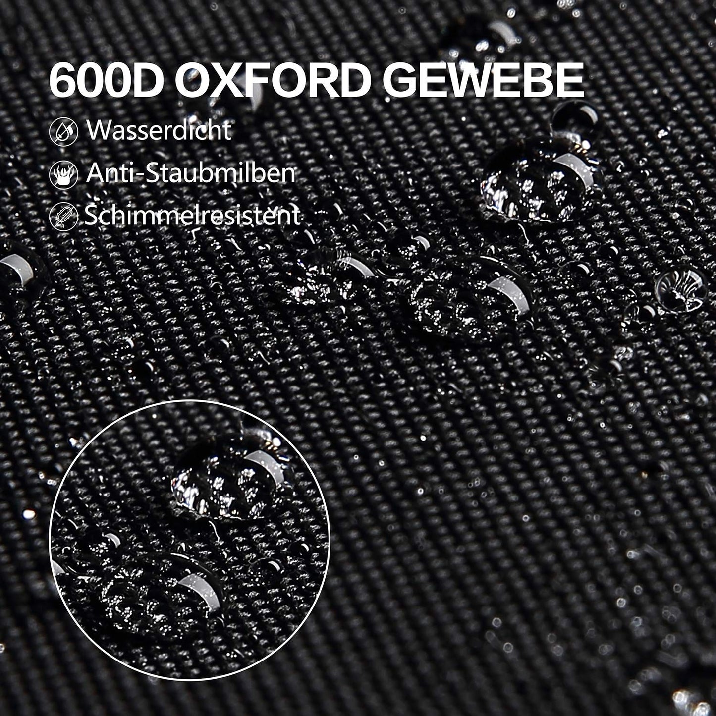 Dokon Auflagentasche, Gartenauflagen, Polsterauflagen Schutzhülle, Wasserdicht, UV-Beständiges, Schwerlast Reißfest 600D Oxford Gewebe Aufbewahrungstasche für Weihnachtsbaume (200x60x75cm) - Schwarz
