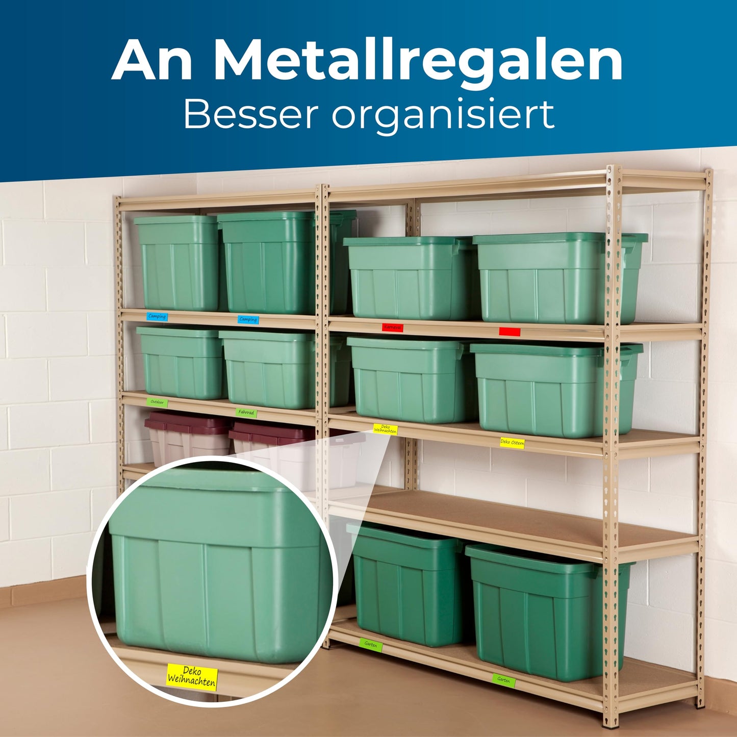 YOURGANIZE® Magnetstreifen beschreibbar | 80 Stück, 60x20 mm | Magnetschilder zum Beschriften | Für Kühlschrank, Whiteboard & Tafel | Magnetstreifen