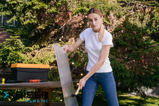 KAISER plastic® Doppelstegplatten 16/20 | Xtra Strong (PC) | 98 cm Breite x 200 cm Länge | 5er Set | Farbe: Klar und UV-geschützt