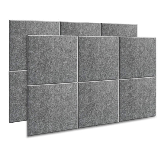 Akustik Panel, AGPtEK 12er Pack Akustische Absorptionsplatten 30,5x30,5x0.9 cm Schallschutzpaneele, Hohe Dichte Schallabsorbierende Akustik Panels für Haus & Büro, Wanddekor & Akustische Behandlung