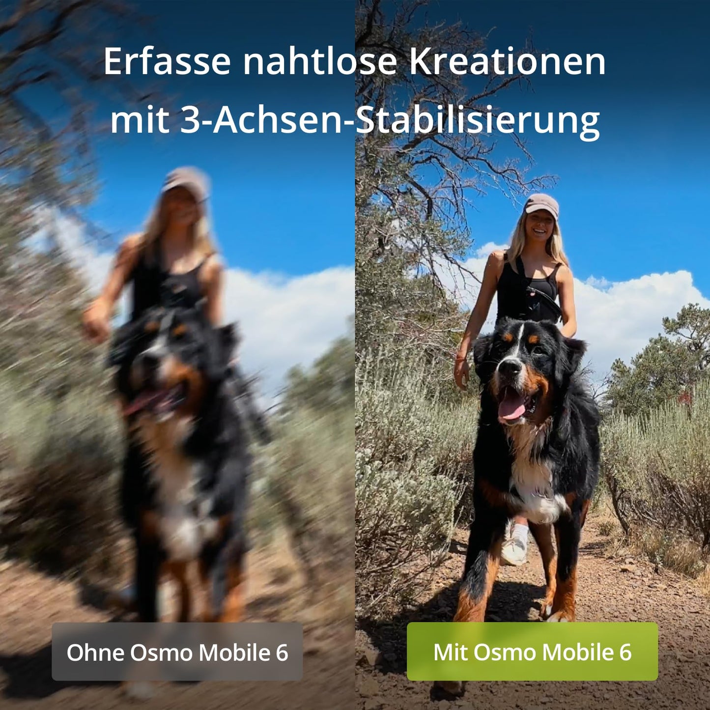 DJI Osmo Mobile 6 Gimbal-Stabilisator für iPhone Android, 3-Achsen-Handy-Gimbal, integrierter Verlängerungsstab, Objektverfolgung, tragbar und faltbar, Vlogging-Stabilisator, YouTube TikTok