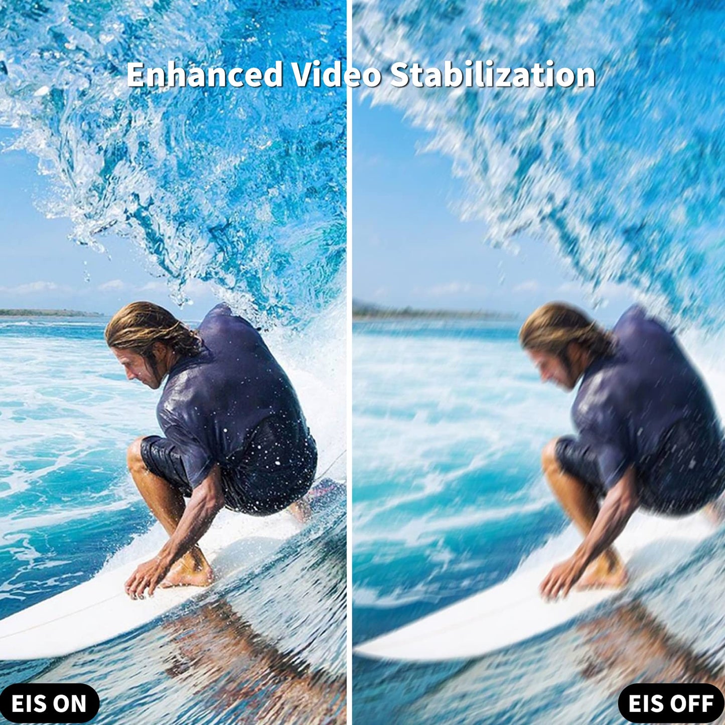 SJCAM SJ4000 Action Cam 4K30fps WiFi Kamera,40MP Ultra HD 170°FOV mit EIS Bildstabilisierung,Unterwasserkamera 30m/98ft Wasserdicht Kamera mit 2 Akkus, 32G SD Karte und Helmhalterung Zubehör Kits