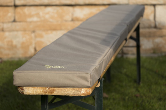 TwoTracks Premium Bierbankauflage BiBa Comfort 5cm 2er Set - 220 x 25 x 5cm,Faltbar, Beige