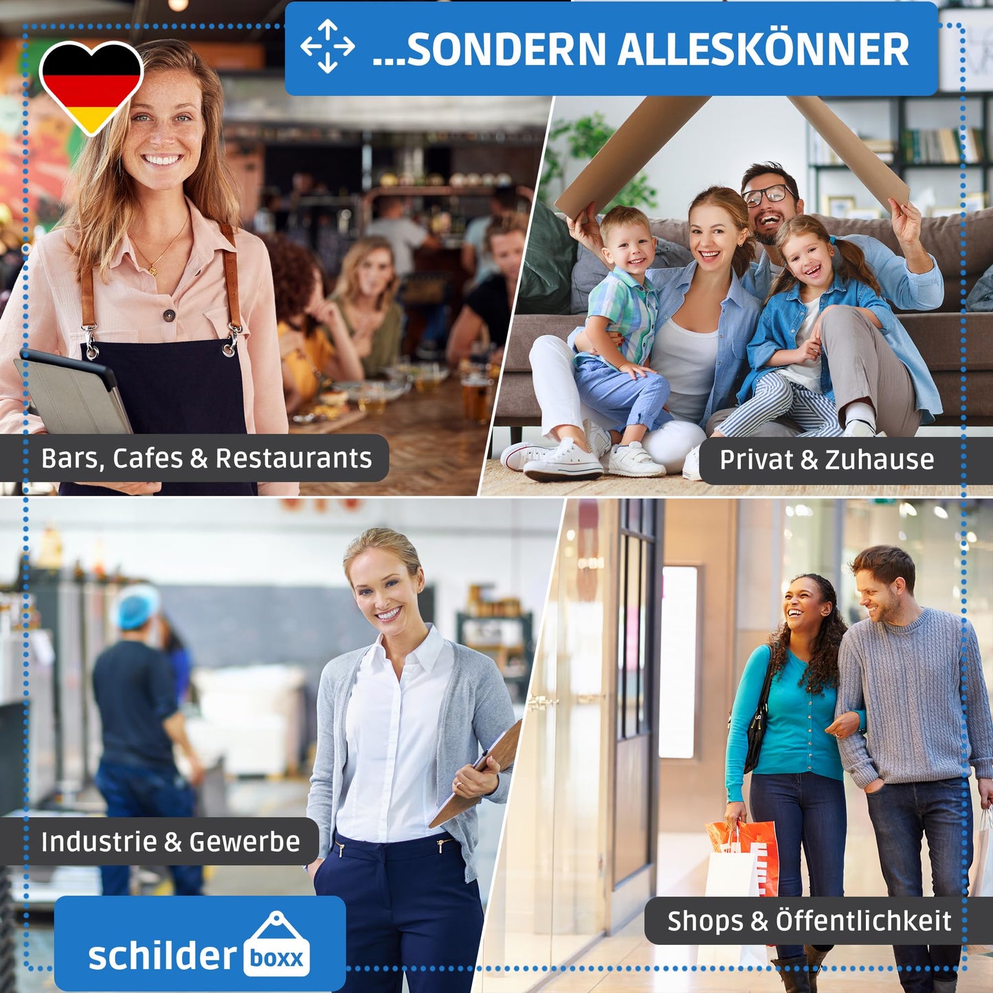 SCHILDERBOXX® 2er Set Schild Videoüberwachung DSGVO [15x15cm, 100% Alu, 4x Bohrlöcher] - Ideales Hinweisschild Videoüberwachung Aufkleber, Grundstück Videoüberwacht Schild, Kamera Überwachung Schild