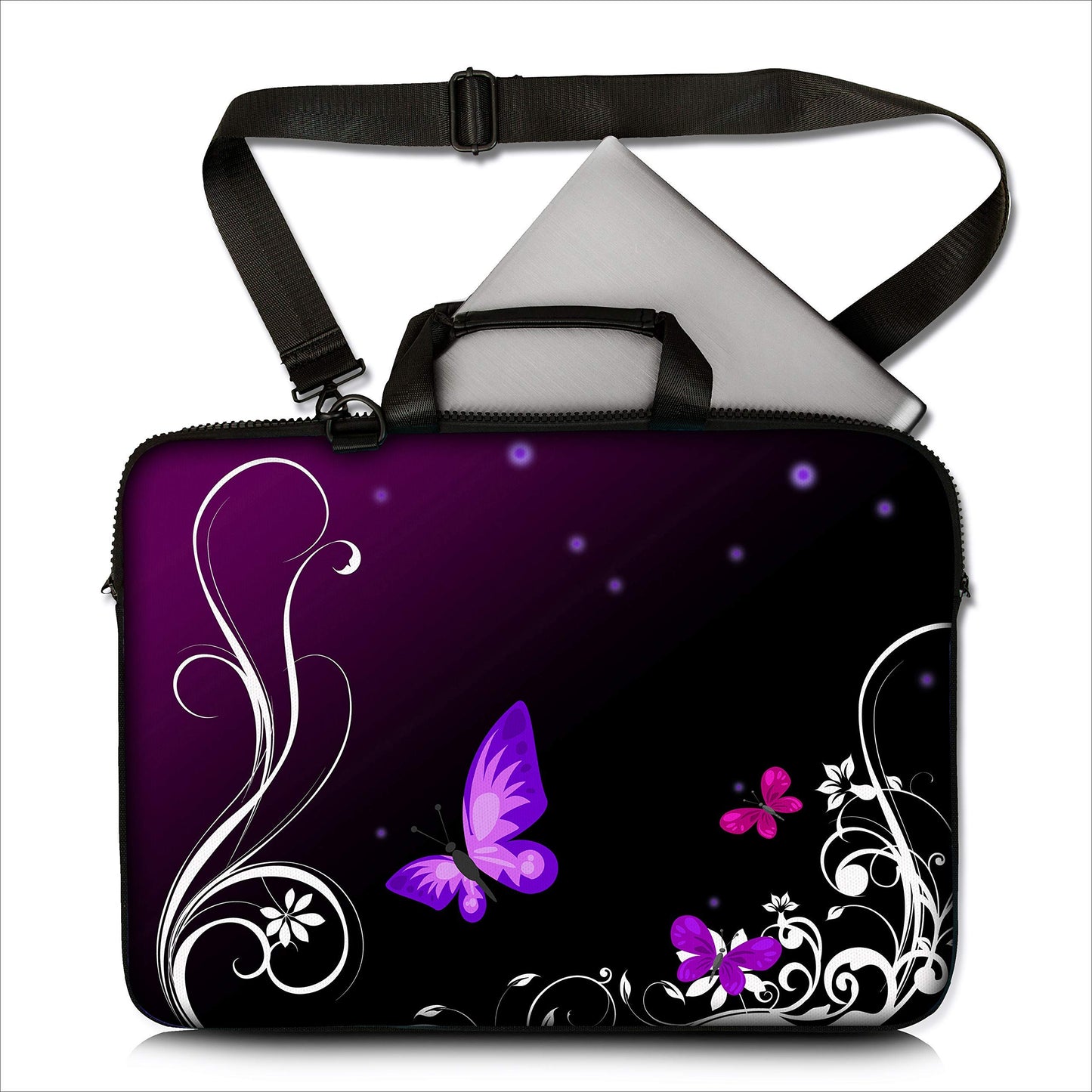 Sidorenko Laptoptasche 15-15.6 Zoll - Notebook-Tasche mit Außentasche für Zubehör - Laptop Hülle für Damen, Herren und Kinder - Laptop Tasche Schmutz- und Wasserabweisend - Laptop Bag