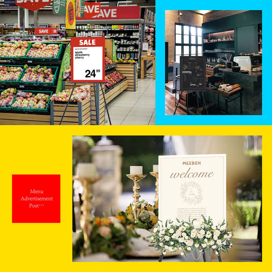 MEEDEN Schwarz Holz Hochzeits Staffelei: 163cm Anzeige Staffelei für Willkommensschild