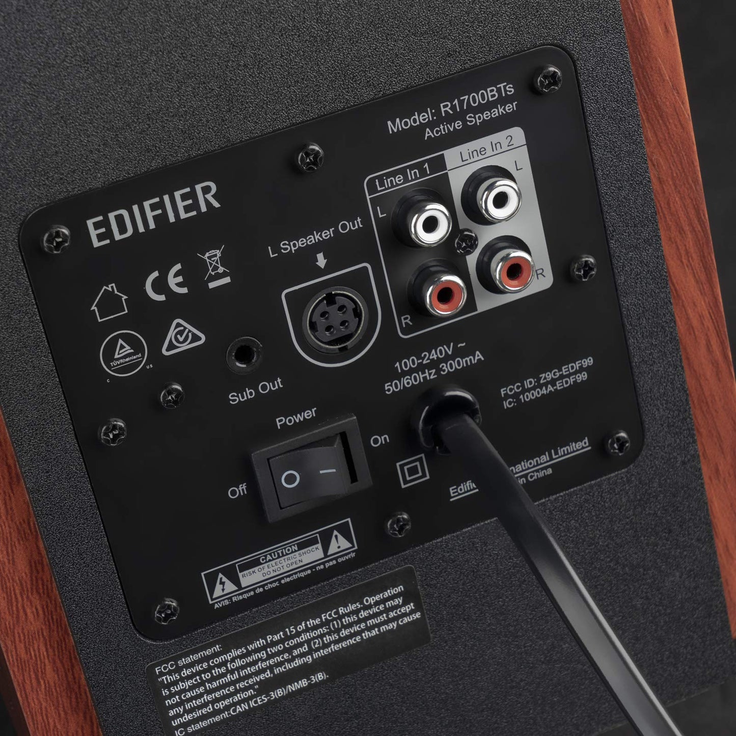 Edifier R1700BTs Aktive Lautsprecher - Bluetooth v5.0, 2.0 Drahtlose Nahfeld Studio - 66w RMS mit Subwoofer Ausgang - Holzgehäuse, Braun
