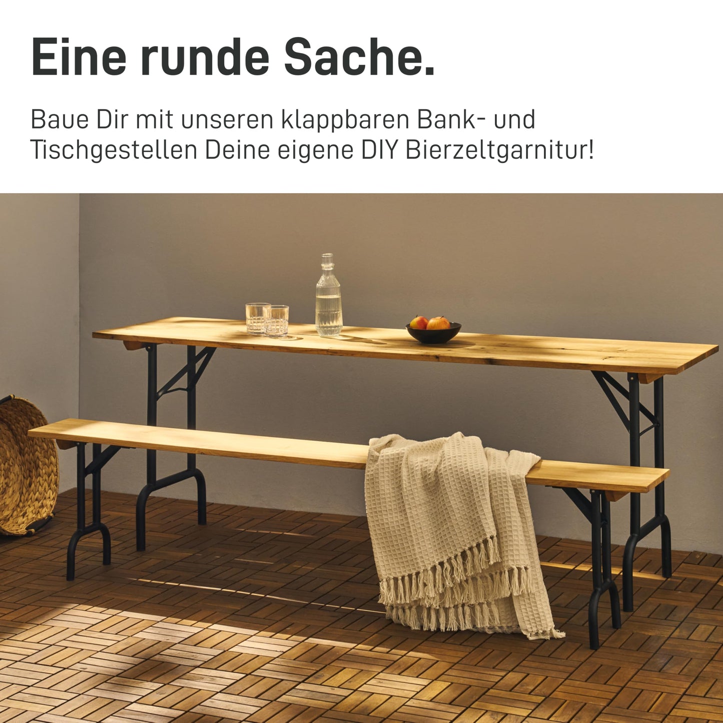 Natural Goods Berlin 2X Tischbeine Metall Dunkelrot für Bierzeltgarnitur klappbar (70 cm x 42 cm) - Tischfüße für Biertisch - Biergartengarnitur Tischkufen - Outdoor Tischgestell Garten & Terrasse