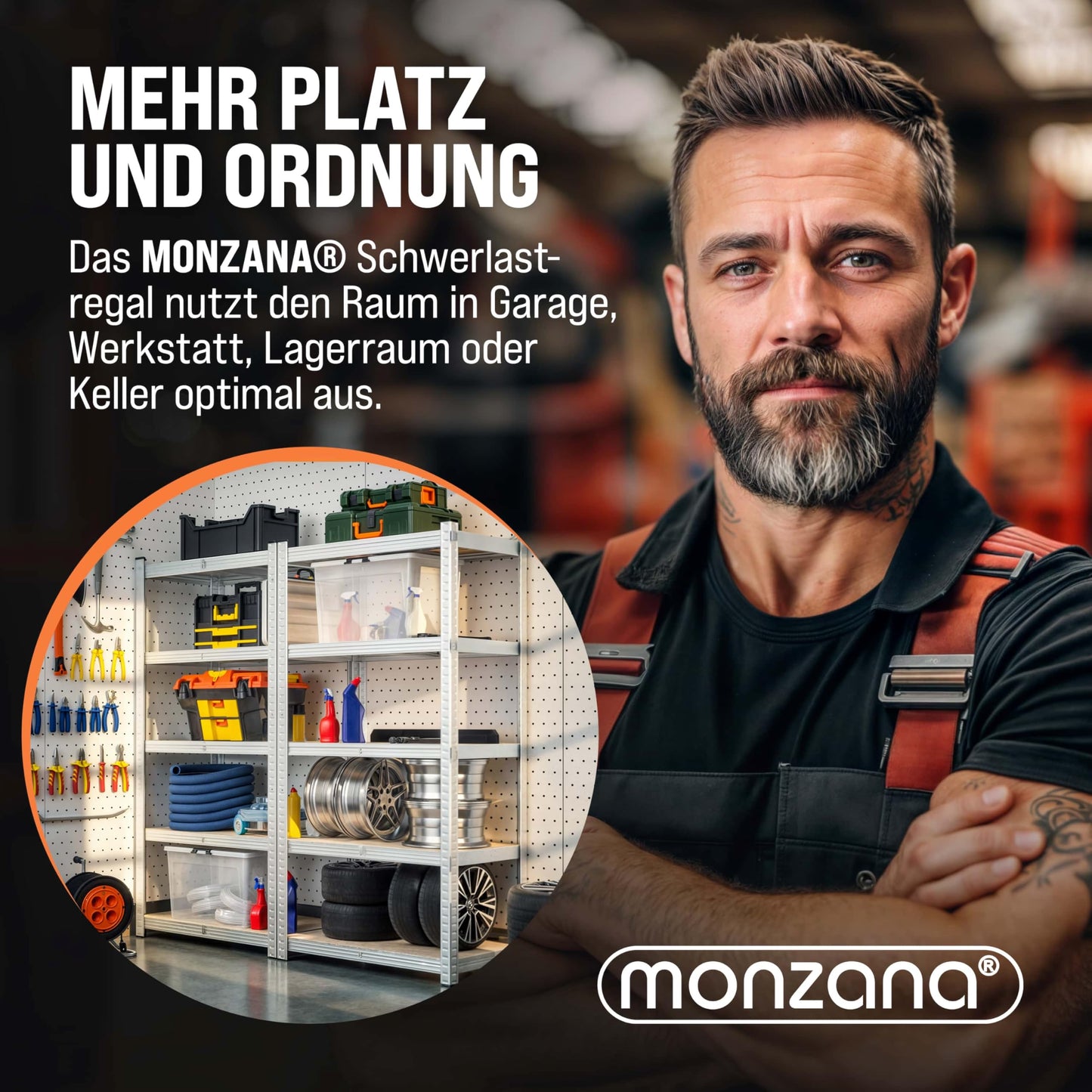 Monzana® 2X Schwerlastregal 180x90x40cm Befestigungsmaterial 1750kg 10 MDF-Platten Kellerregal Lagerregal Steckregal Metallregal Werkstattregal Silber