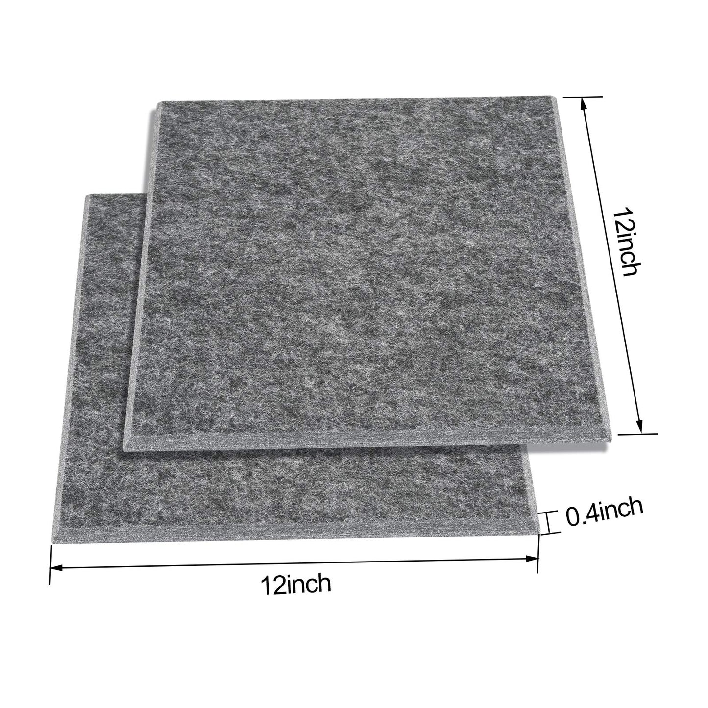 Akustik Panel, AGPtEK 12er Pack Akustische Absorptionsplatten 30,5x30,5x0.9 cm Schallschutzpaneele, Hohe Dichte Schallabsorbierende Akustik Panels für Haus & Büro, Wanddekor & Akustische Behandlung