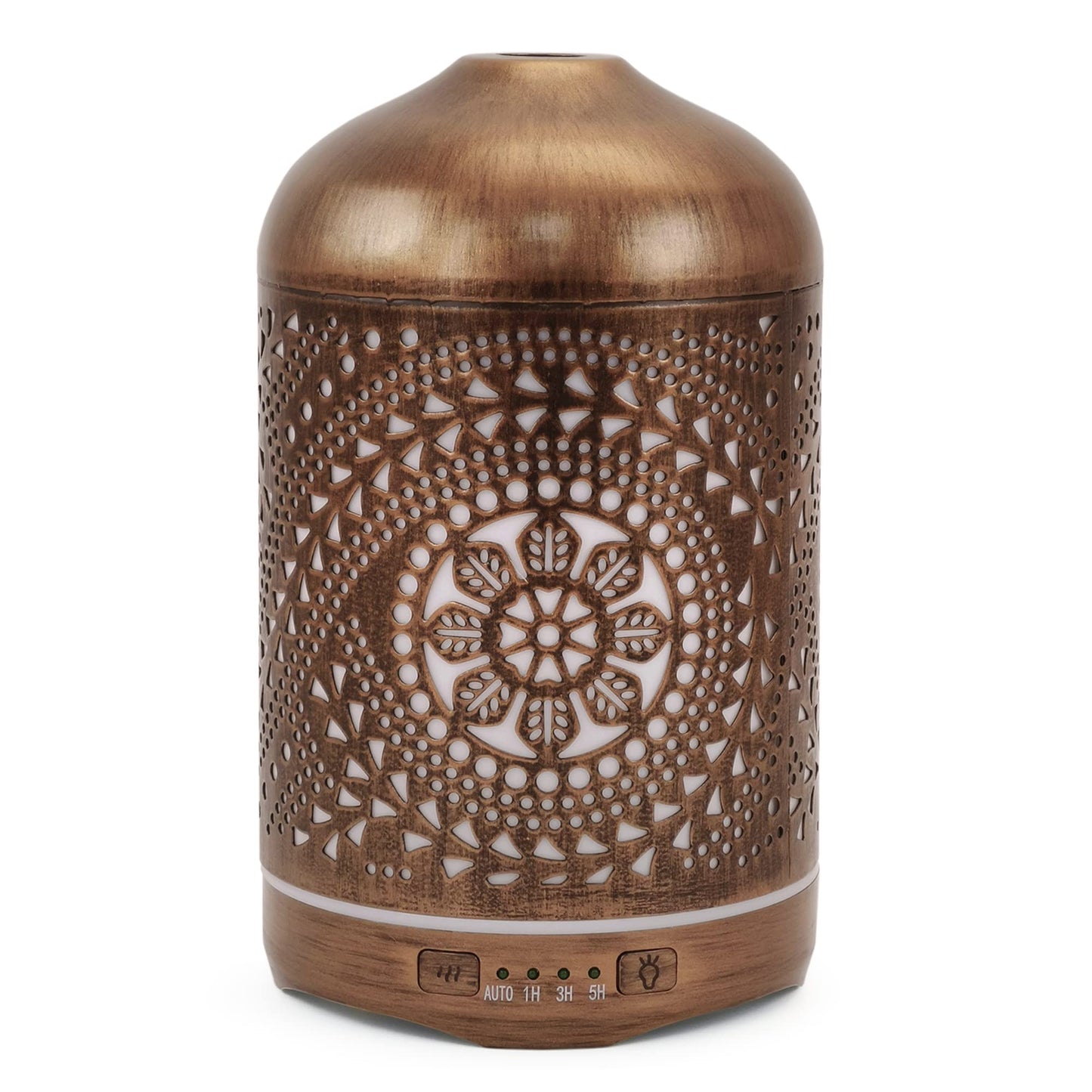 Earnest Living Essential Oil Diffuser Metal Diffuser 250 ml Timers Night Lights and Auto Off Function Home Office Humidifier Aromatherapy Diffusers for Essential Oils