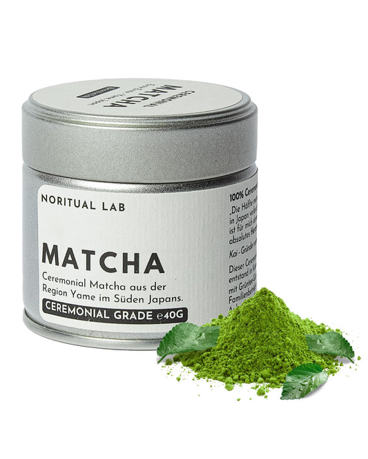 Ceremonial Matcha - Reines Matcha Pulver aus Japan - Ceremonial Grade - Original Matcha Grüntee - Erste Ernte - 100% Natürlich und Laborgeprüft (40g)