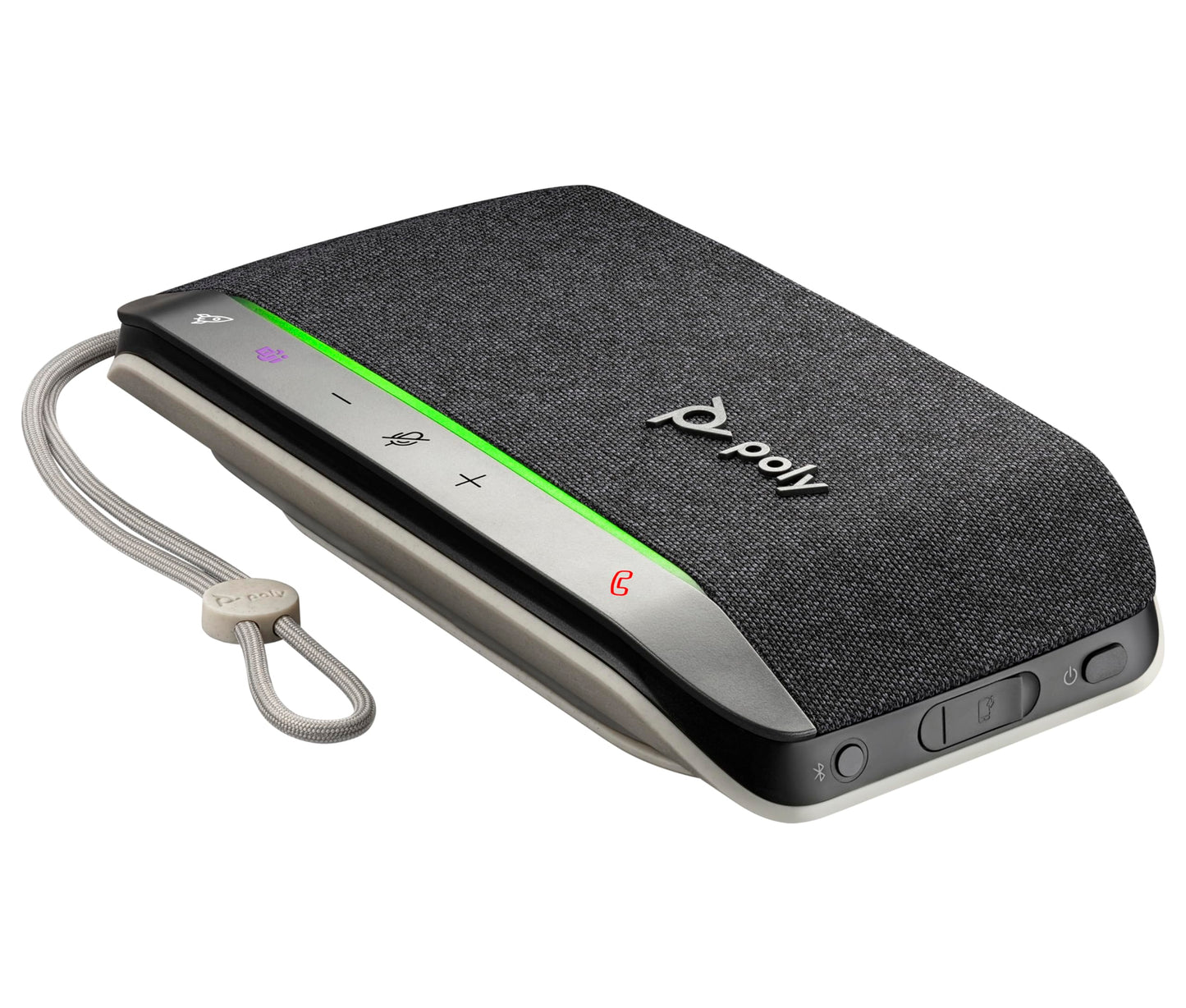 Poly Sync 20 Persönlicher, tragbarer Smart-Konferenzlautsprecher (Plantronics), USB-C, bis 20 Std Akkulaufzeit, Echo-/Rauschunterdrückung, Kompatibel: Teams (zertifiziert), Zoom, PC, Mobiltelefon