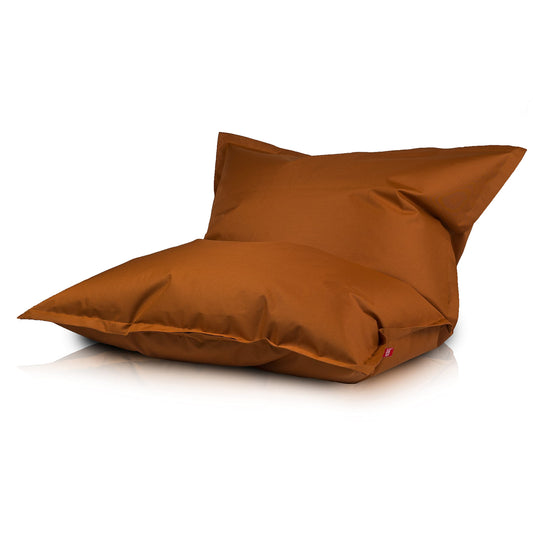 Ecopuf - Sako Pouf Kinder Kissen Outdoor - Sitzsack Kinder Kinderzimmer - Wasserfester Stoffsack - Entspannungssessel - Wohnungseinrichtung - Sessel Größe S - 140x100cm, Hellbraun Nc11