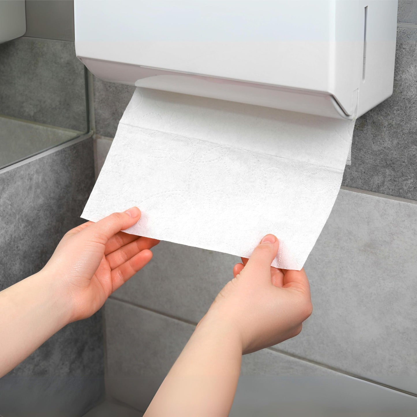 Toneco Papierhandtücher 3.200 Blatt - Premium 2-lagig 24 x 21 cm ZZ-Falz - Extra weich und saugstark - Falthandtuch hochweiß aus Zellstoff - Geeignet für Handtuchspender in Toiletten und Büros