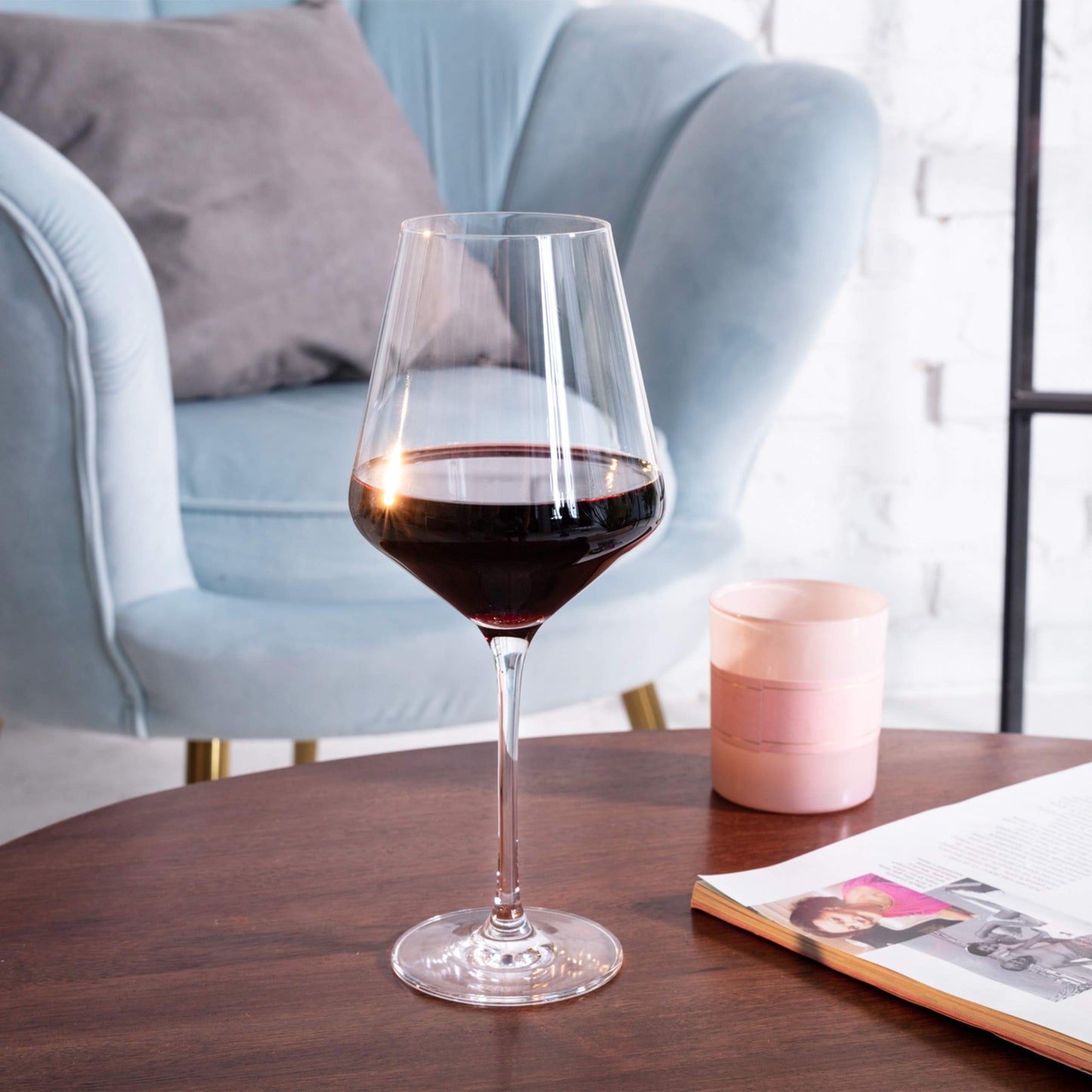 Krosno Rot-Weingläser | 6er set | 490 ML | Avant-Garde Kollektion | Rotweingläser| Perfekt für zu Hause, Restaurants und Partys | Spülmaschinenfest | Rotweinglas | Rotwein gläser
