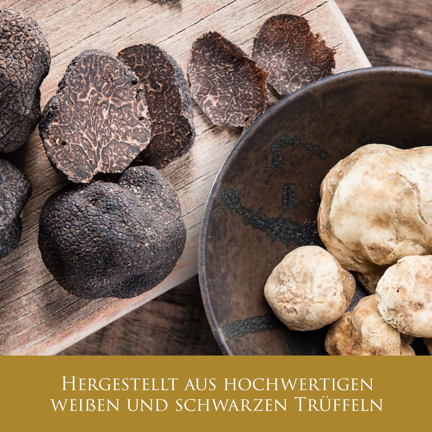 TruffleHunter – Trüffelöl-Set mit englischen, schwarzen und weißen Trüffeln – Natives Olivenöl extra & Kaltgepresstes Rapsöl – 100 ml x 3