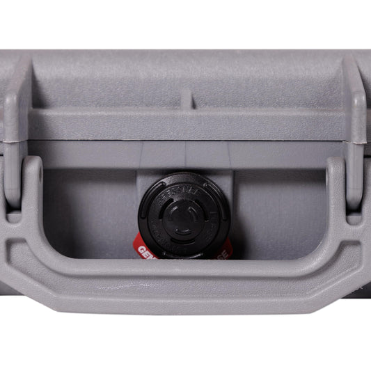 PELI 1170 Professioneller Kamerakoffer für Optimalen Schutz, IP67 Wasser- und Staubdicht, 3L Volumen, Mit Schaumstoffeinlage (anpassbar), Silber/Grau