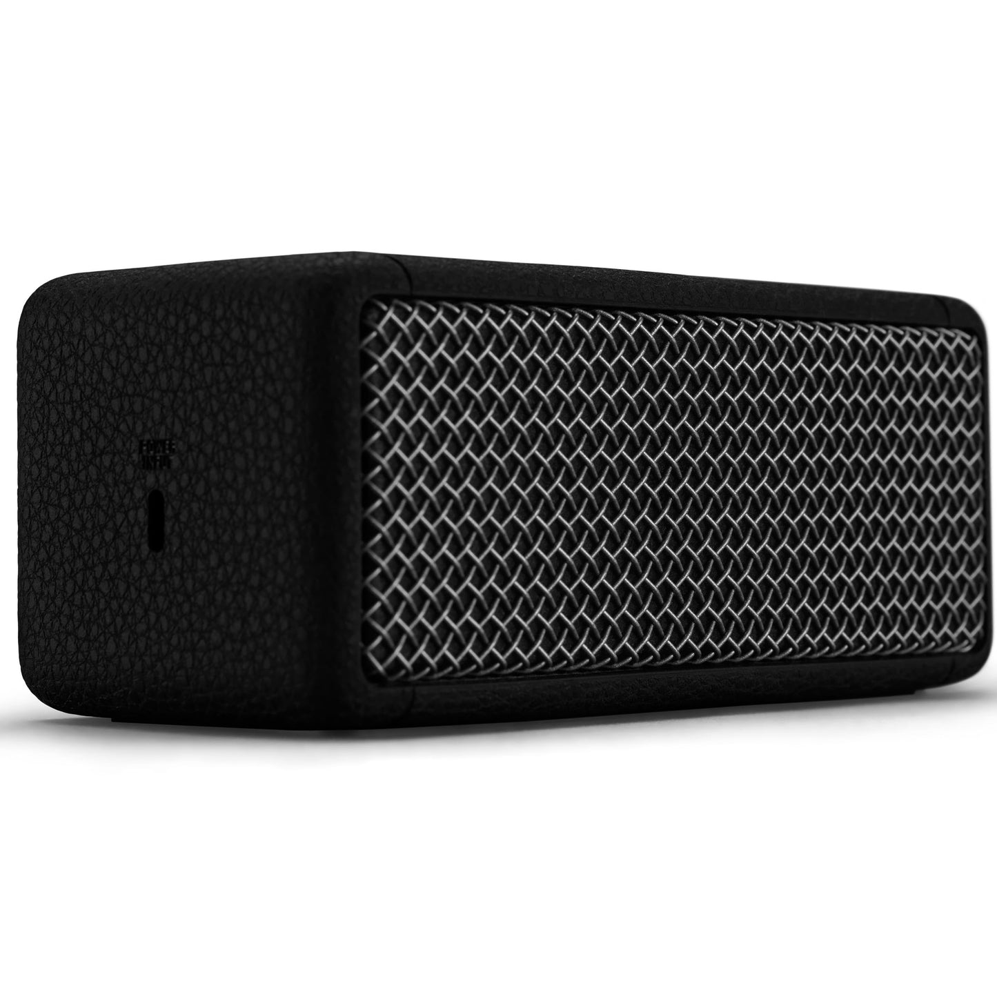 Marshall Emberton II tragbare Bluetooth Lautsprecher, kabellos, koppelbar, IP67 Staub und wasserfest, über 30 Stunden Spielzeit, Schnellladung, Innen- und Außenlautsprecher - Schwarz und Stahl